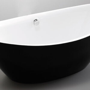 Свободностояща вана, 180x87x65см, Wellis Arezzo Black Matt