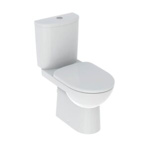 GEBERIT Selnova моноблок Rimfree със скрит монтаж, капак забавено падане и панти за бързо освобождаване (комплект)