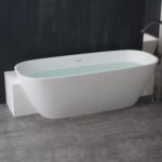 Свободностояща вана StoneArt Design, 185х81x55 см, от композитен материал (изкуствен камък)