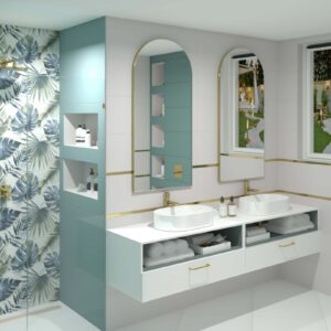 Vogue Teal 30×90 серия плочки за баня